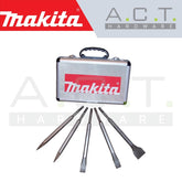 MAKITA CHISEL SET FOR SDS-PLUS HAMMERS, D-16368 (5PCS ASSORTMENT)